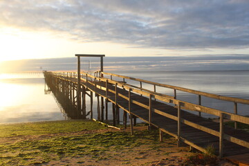 Obraz premium pier at sunset