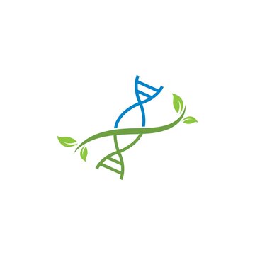 Dna genetic logo icon illustration