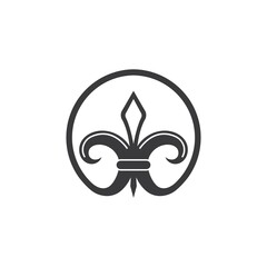 fleur de lis icon vector illustration design © sangidan