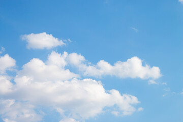 Fototapeta na wymiar Soft white clouds in the sky.