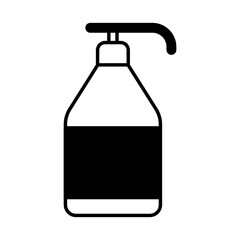 soap dispenser lineal style icon vector design