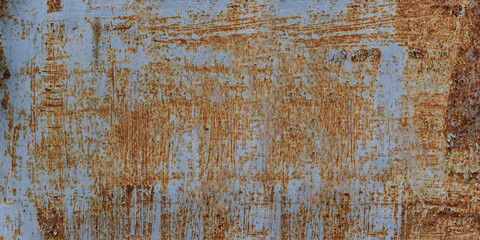 Rust metal plate texture. Abstract rusted background for design exterior decoration and industrial construction. panorama picture.