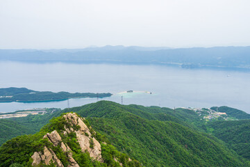 福井の海を眺める（日本 - 福井 - 西方ヶ岳）