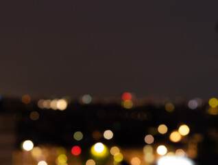 Blurred, out of focus city lights of Amsterdam