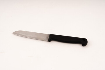 Kitchen knife on white background.