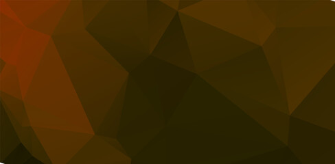 Fototapeta premium Dark Orange vector polygon abstract backdrop. Colorful illustration in polygonal style with gradient