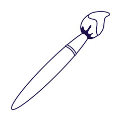 paint brush tool isolated icon