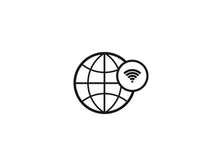 Web WiFi Signals Icon - Web Internet Symbol