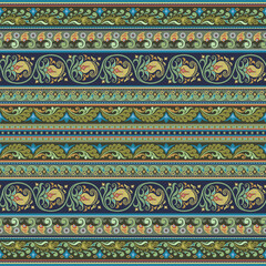 Abstract ethnic stripe pattern, vector background