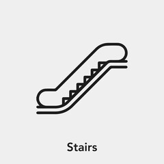 stairs icon vector sign symbol
