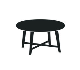Table icon. wood table. Coffee table vector
