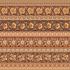 Abstract ethnic stripe pattern, vector background