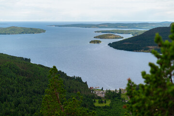 View from Skuleberget at The High Coast in northern Sweden