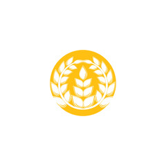 Wheat Logo Template vector symbol