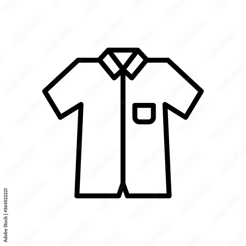 Poster shit, clothes icon. simple line, outline vector elements of hipster style icons for ui and ux, websi