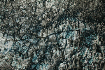 Close-up texture of blue stones