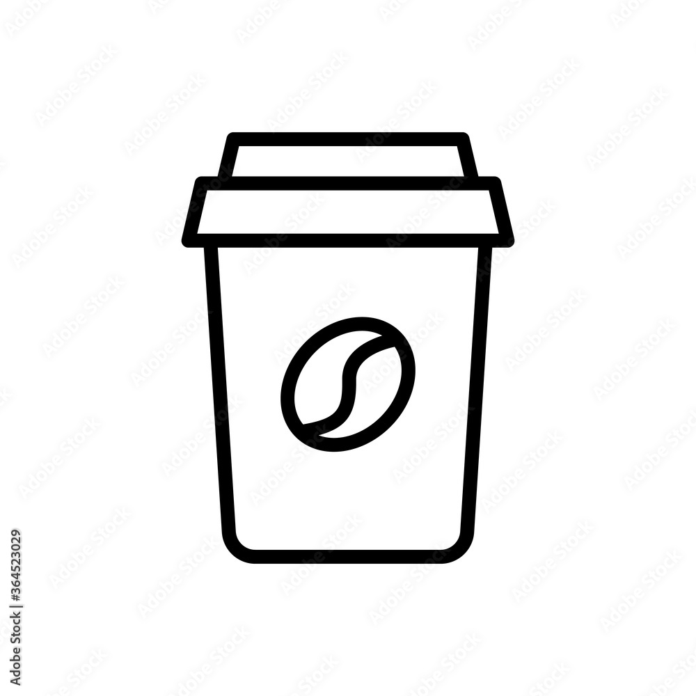Aufkleber coffee, drink icon. simple line, outline vector elements of hipster style icons for ui and ux, websi
