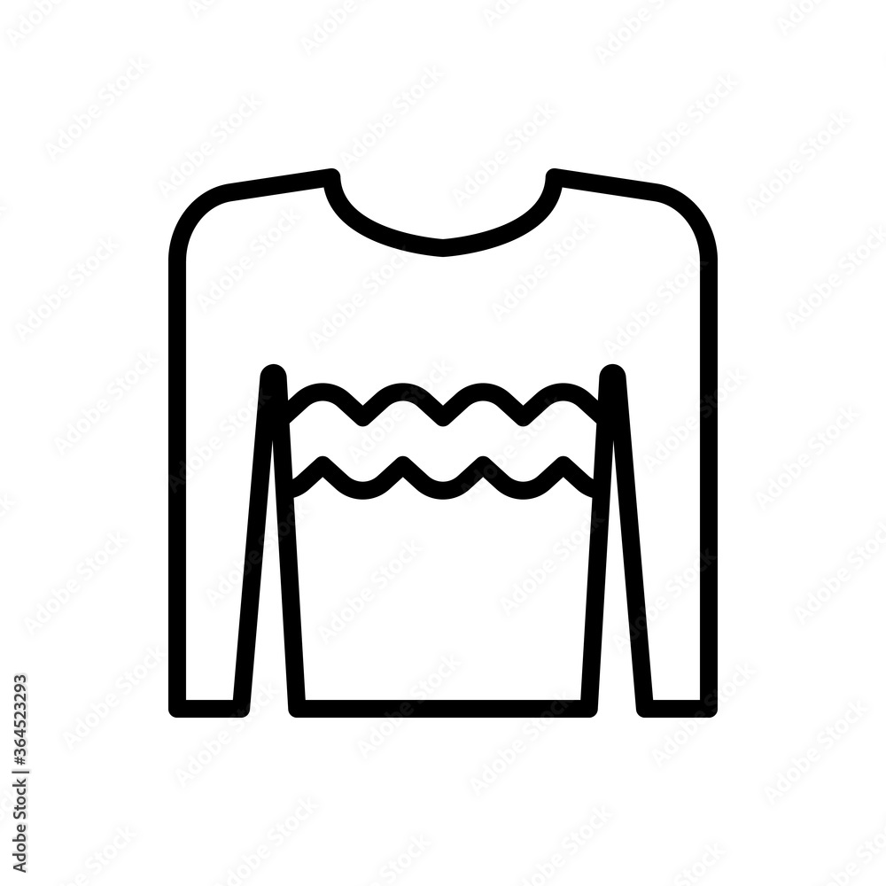 Poster sweater, clothes icon. simple line, outline vector elements of hipster style icons for ui and ux, we