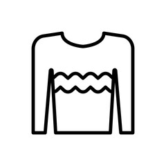 Sweater, clothes icon. Simple line, outline vector elements of hipster style icons for ui and ux, website or mobile application