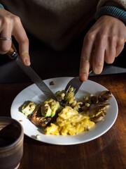 Rustic healthy breakfast