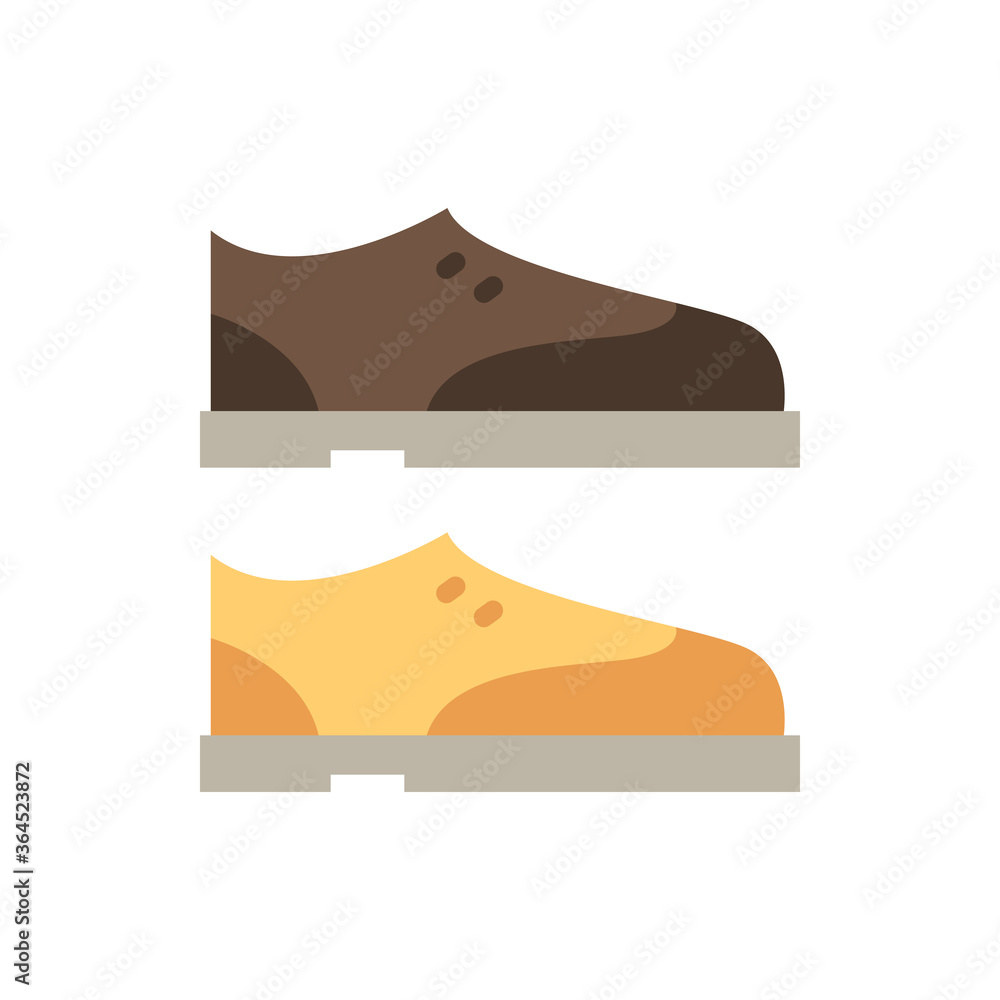 Poster shoes icon. simple color vector elements of hipster style icons for ui and ux, website or mobile app