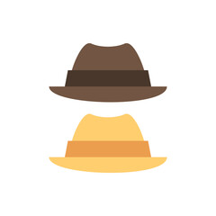 Hat, clothes icon. Simple color vector elements of hipster style icons for ui and ux, website or mobile application