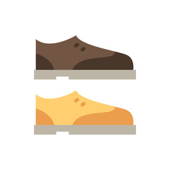 Shoes icon. Simple color vector elements of hipster style icons for ui and ux, website or mobile application