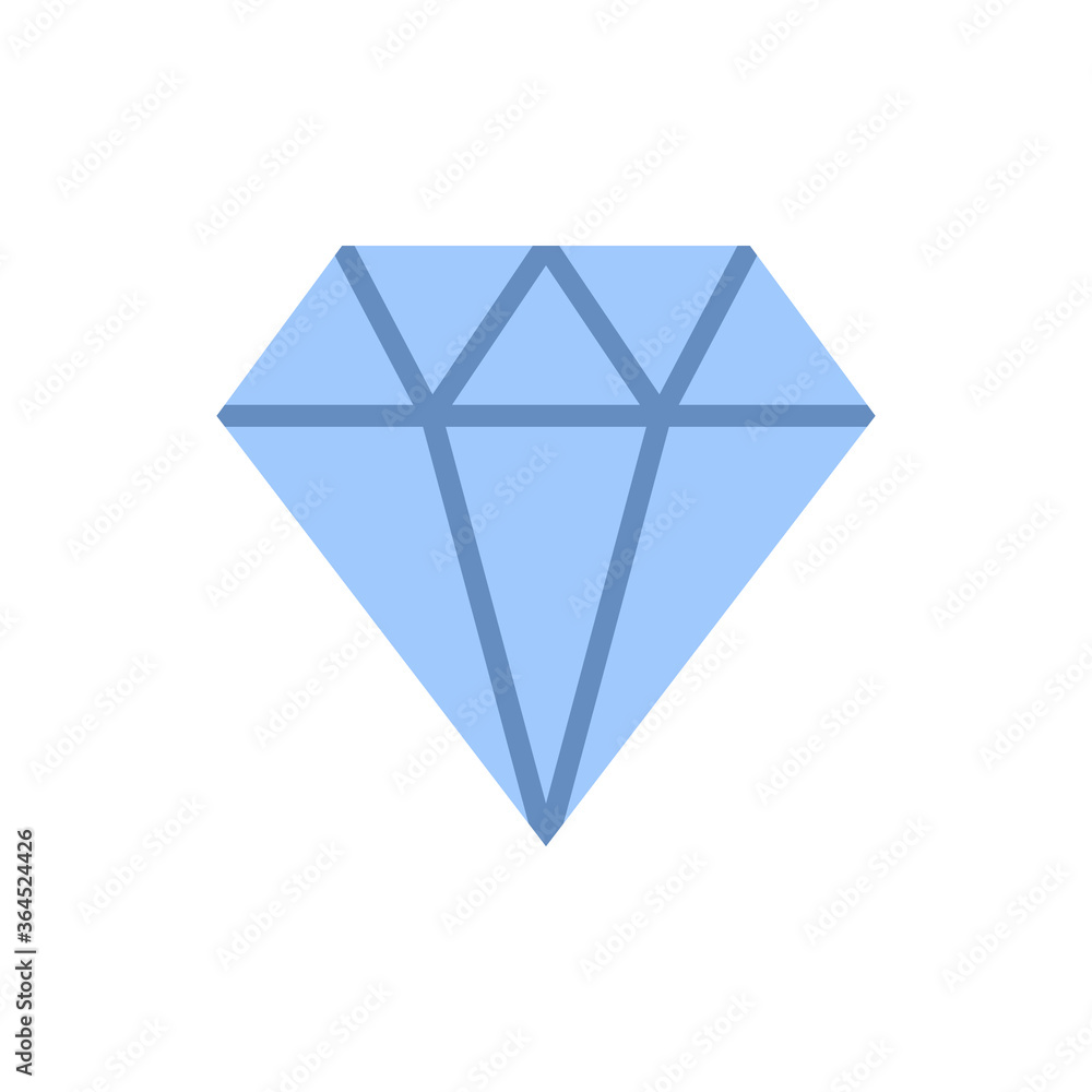 Poster diamond, stone icon. simple color vector elements of hipster style icons for ui and ux, website or m