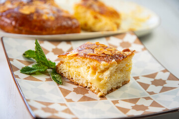 Coca de Sant Joan, traditional spanish catalan dessert