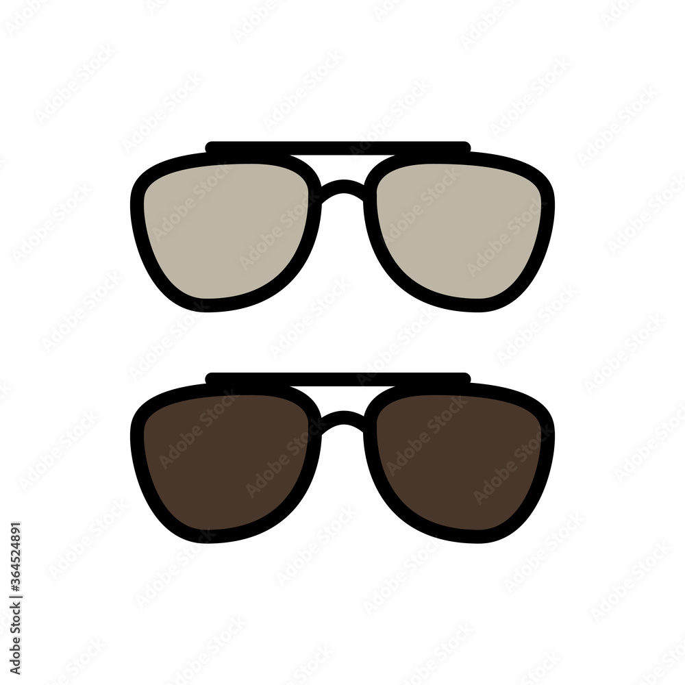 Poster glasses icon. simple color with outline vector elements of hipster style icons for ui and ux, websit