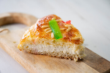 Coca de Sant Joan, traditional spanish catalan dessert