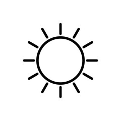 Sun, weather icon. Simple line, outline vector elements of vacation icons for ui and ux, website or mobile application