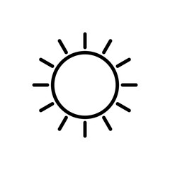 Sun, weather icon. Simple line, outline vector elements of vacation icons for ui and ux, website or mobile application