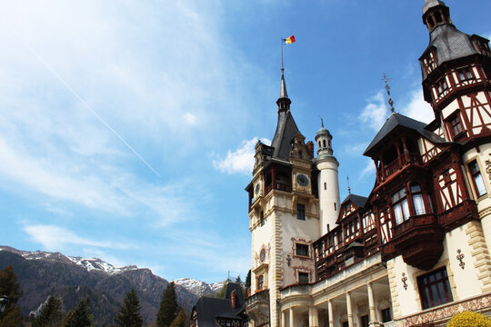 old peles castle in Romania 