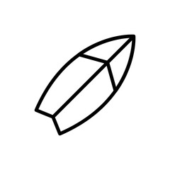 Surf board, sport icon. Simple line, outline vector elements of vacation icons for ui and ux, website or mobile application