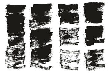 Flat Paint Brush Thin Short Mix Background High Detail Abstract Vector Background Mix Set 