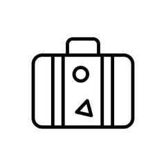 Luggage, bag icon. Simple line, outline vector elements of vacation icons for ui and ux, website or mobile application