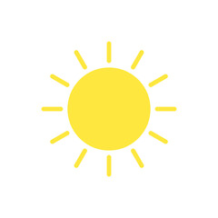 Sun, weather icon. Simple color vector elements of vacation icons for ui and ux, website or mobile application