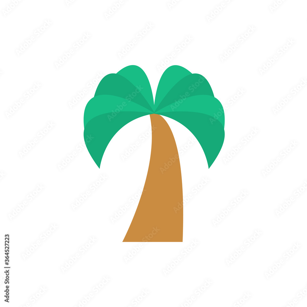 Poster palm, tree icon. simple color vector elements of vacation icons for ui and ux, website or mobile app