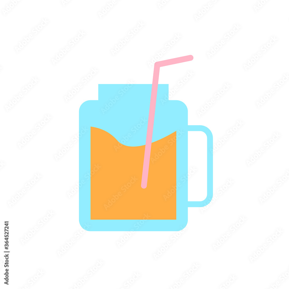 Poster cocktail, drink icon. simple color vector elements of vacation icons for ui and ux, website or mobil