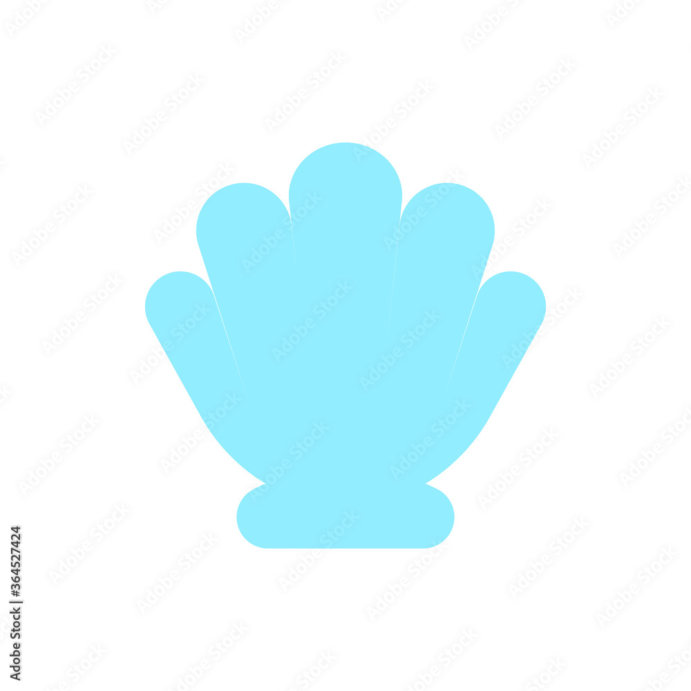 Poster shell, ocean icon. simple color vector elements of vacation icons for ui and ux, website or mobile a