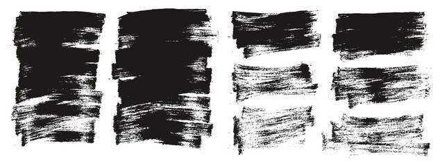 Flat Paint Brush Thin Short Mix Background High Detail Abstract Vector Background Mix Set 