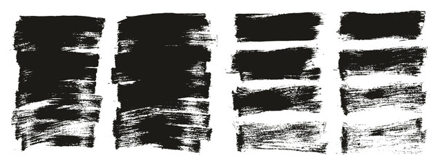 Flat Paint Brush Thin Short Mix Background High Detail Abstract Vector Background Mix Set 