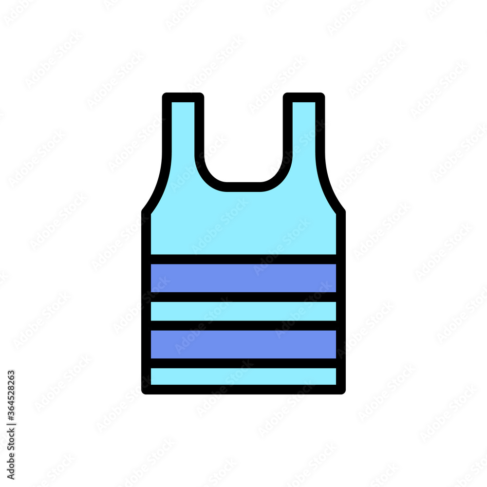 Poster t shit, clothes icon. simple color with outline vector elements of vacation icons for ui and ux, web