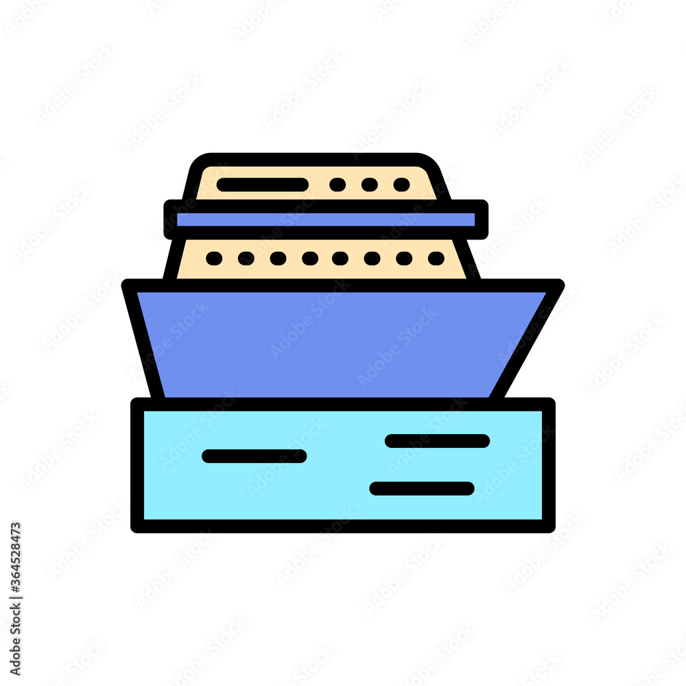 Aufkleber ship, ocean icon. simple color with outline vector elements of vacation icons for ui and ux, website