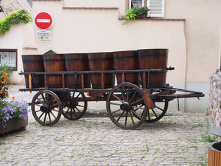 Fototapeta premium One of the most beautiful villages in France, Eguisheim is a beautiful and lovely cityscape, and you have come to the world of fairy tales.