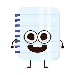 notebook school supply kawaii character