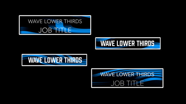 Liquid Wave Lower Thirds