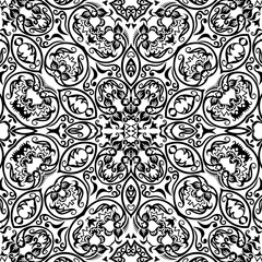 Vector ethnic hand drawn ornamental background.