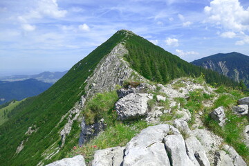 summit of the brecherspitze, near schliersee, bavaria